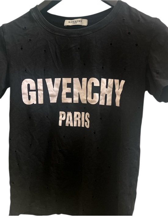 Givenchy Tops - Givenchy Paris distressed black t-shirt
